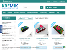 Tablet Screenshot of kremik.sk